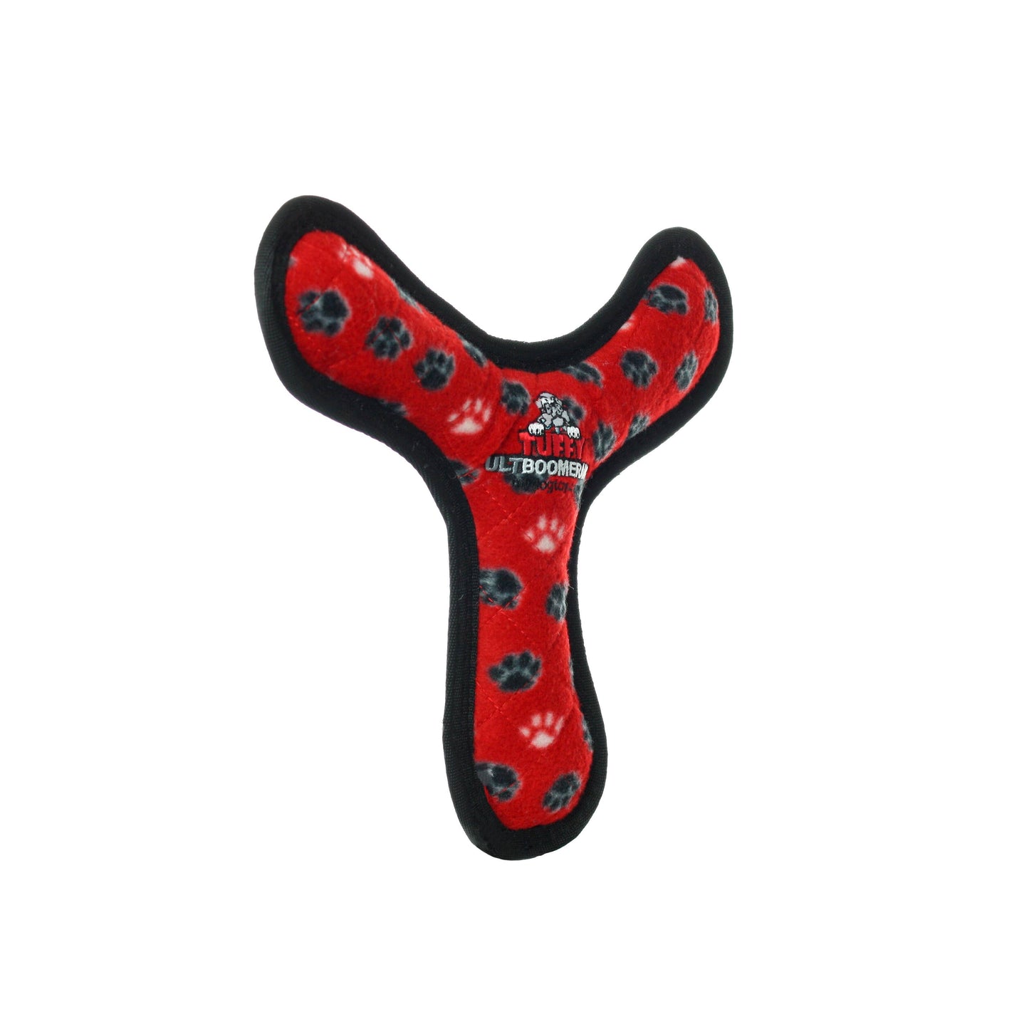 Tuffy Dog Toys - VIP Products - Tuffy Ultimate Boomerang - Red Paw, Squeaky Dog Toy - Doot's Pet LLC Collars For A Cause