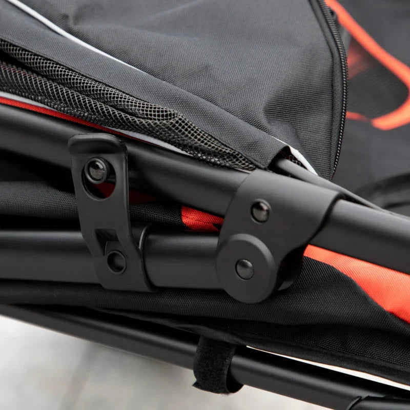 One-Click Foldable Stroller for Large Medium Small Dogs, Pet, Cats with Storage - Doot's Pet LLC Collars For A Cause