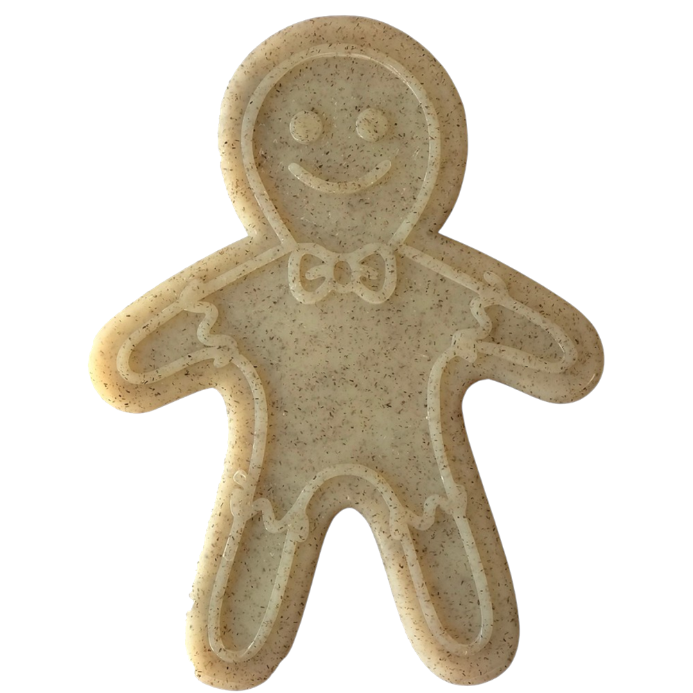 Gingerbread Man Nylon Dog Chew Toy for Aggressive Chewers | USA Made - Doot's Pet LLC Collars For A Cause