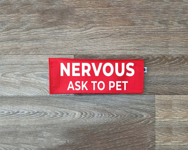 Nervous - Ask To Pet Leash Sign