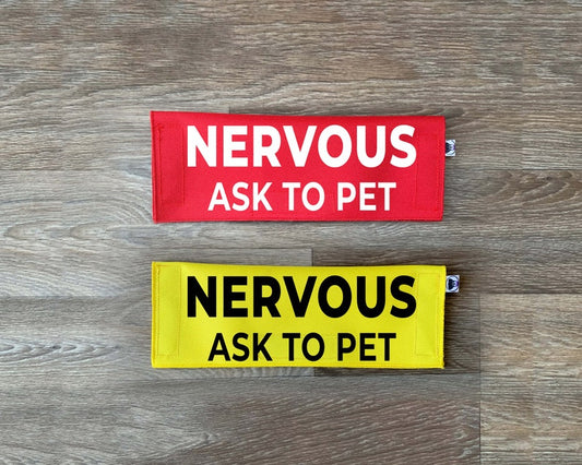 Nervous - Ask To Pet Leash Sign