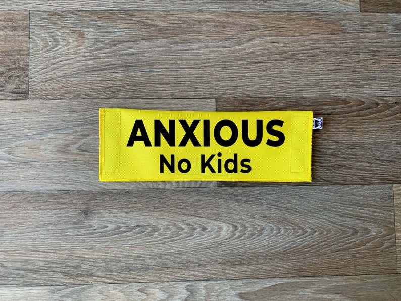 Anxious - No Kids Leash Sign