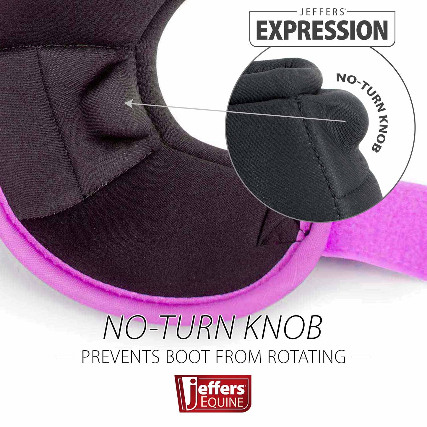 Jeffers Expression Neon No-Turn Bell Boots for Horses