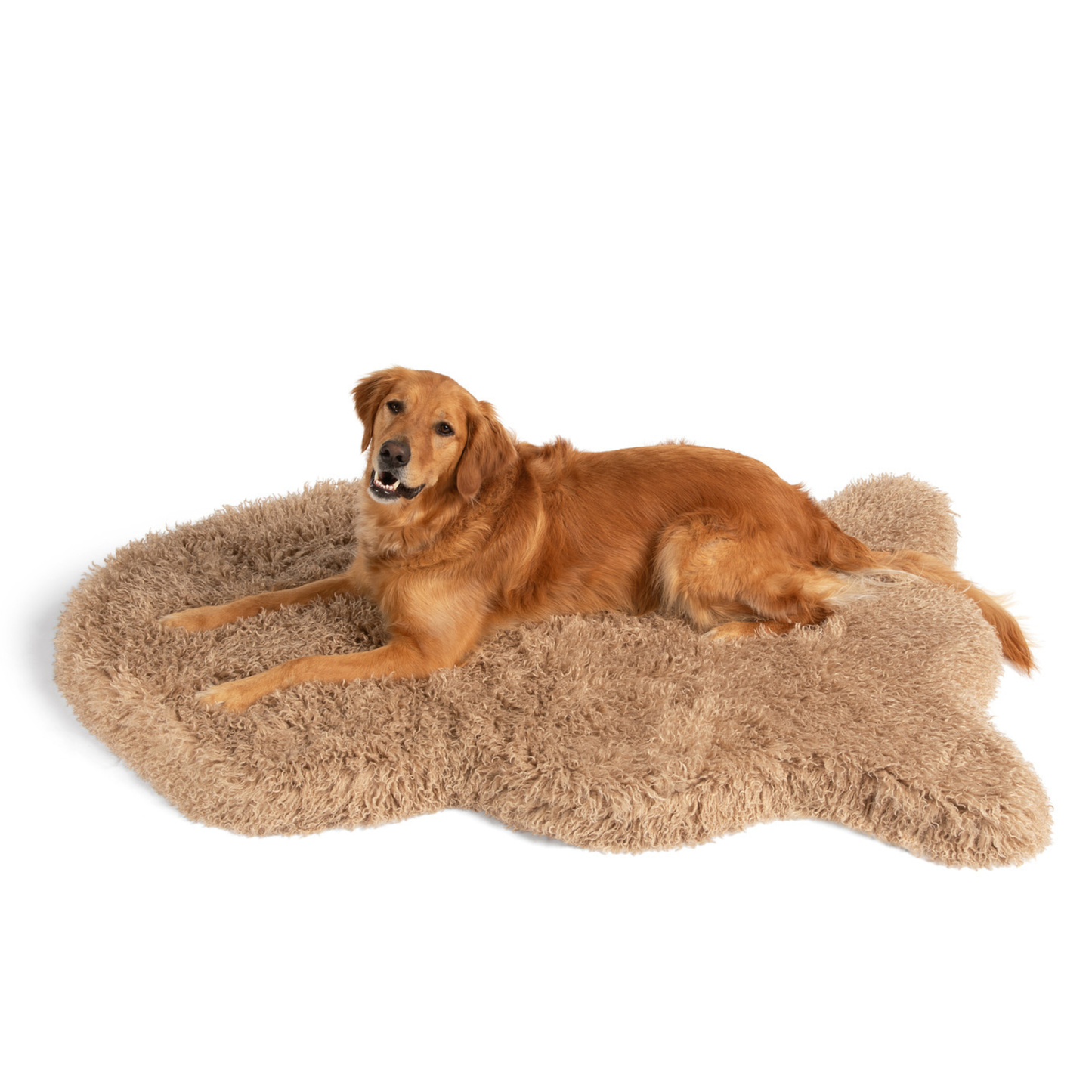 PupRug® Luxe Faux Fur Orthopedic Dog Bed -  Plush Sheep Tan - Doot's Pet LLC Collars For A Cause