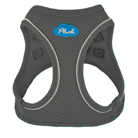 Plush Step In Air Mesh Harness - Shark Grey