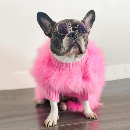 Haute Couture Feathered Luxury Pet Sweater - Doot's Pet LLC Collars For A Cause