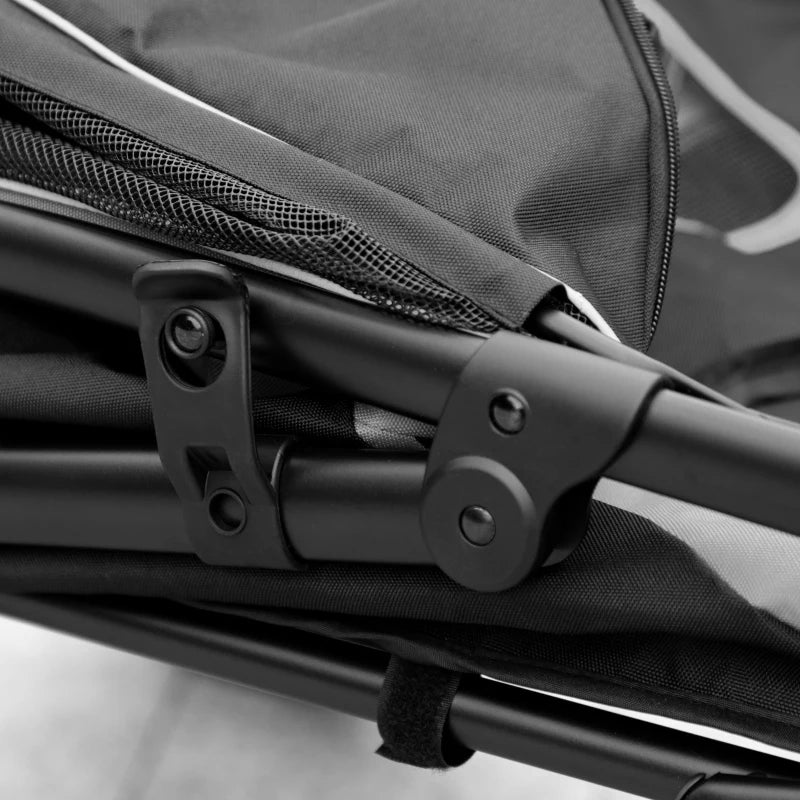 One-Click Foldable Stroller for Large Medium Small Dogs, Pet, Cats with Storage - Doot's Pet LLC Collars For A Cause