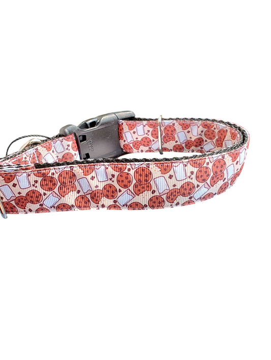 Milk and Cookies Nylon Dog Collar