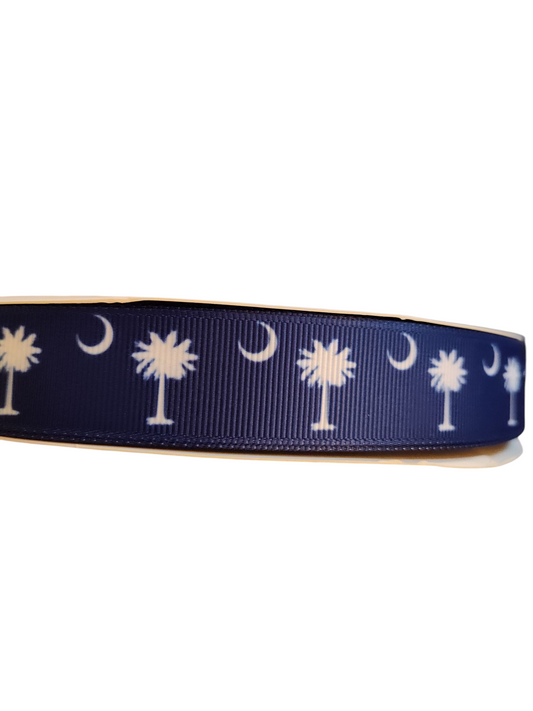 Moon and Palms Nylon Dog Collar