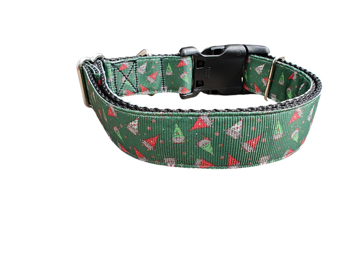 Christmas Gnomes Nylon Dog Collar