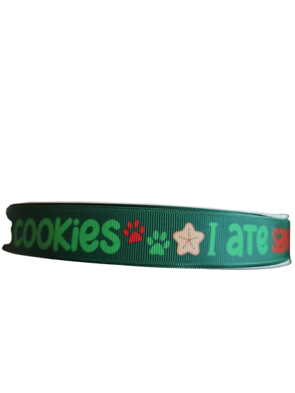 I ate Santa's Cookies Nylon Dog Collar, Leash