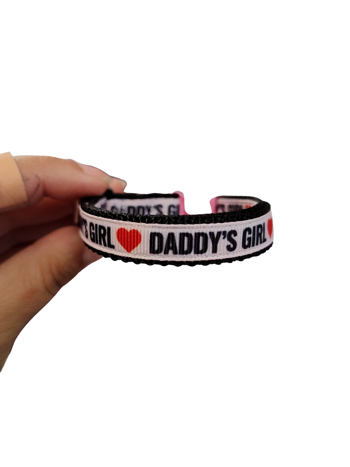 1/2" Daddy's Girl Nylon Dog Collar