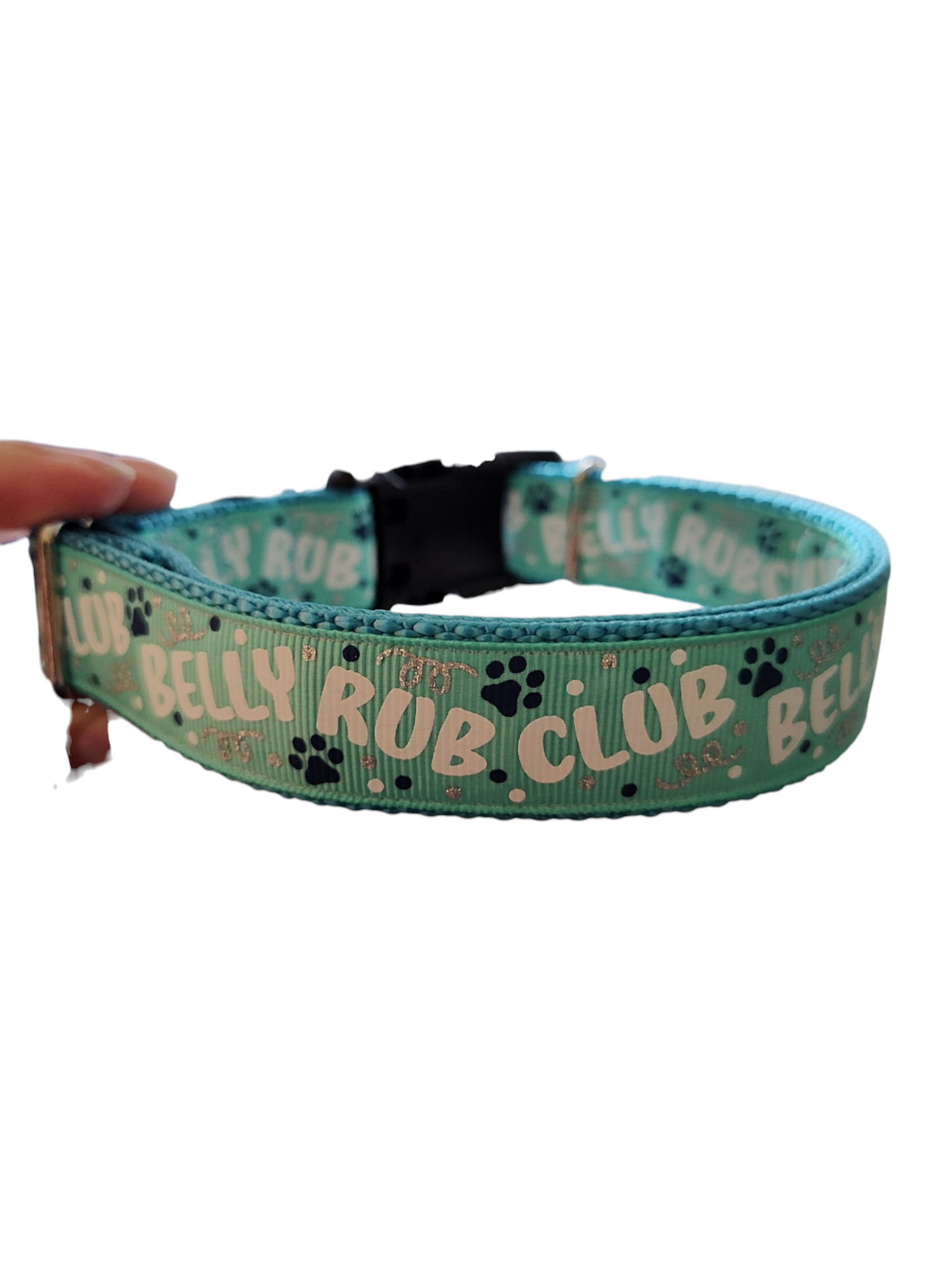 Belly Rub Club Nylon Dog Collar