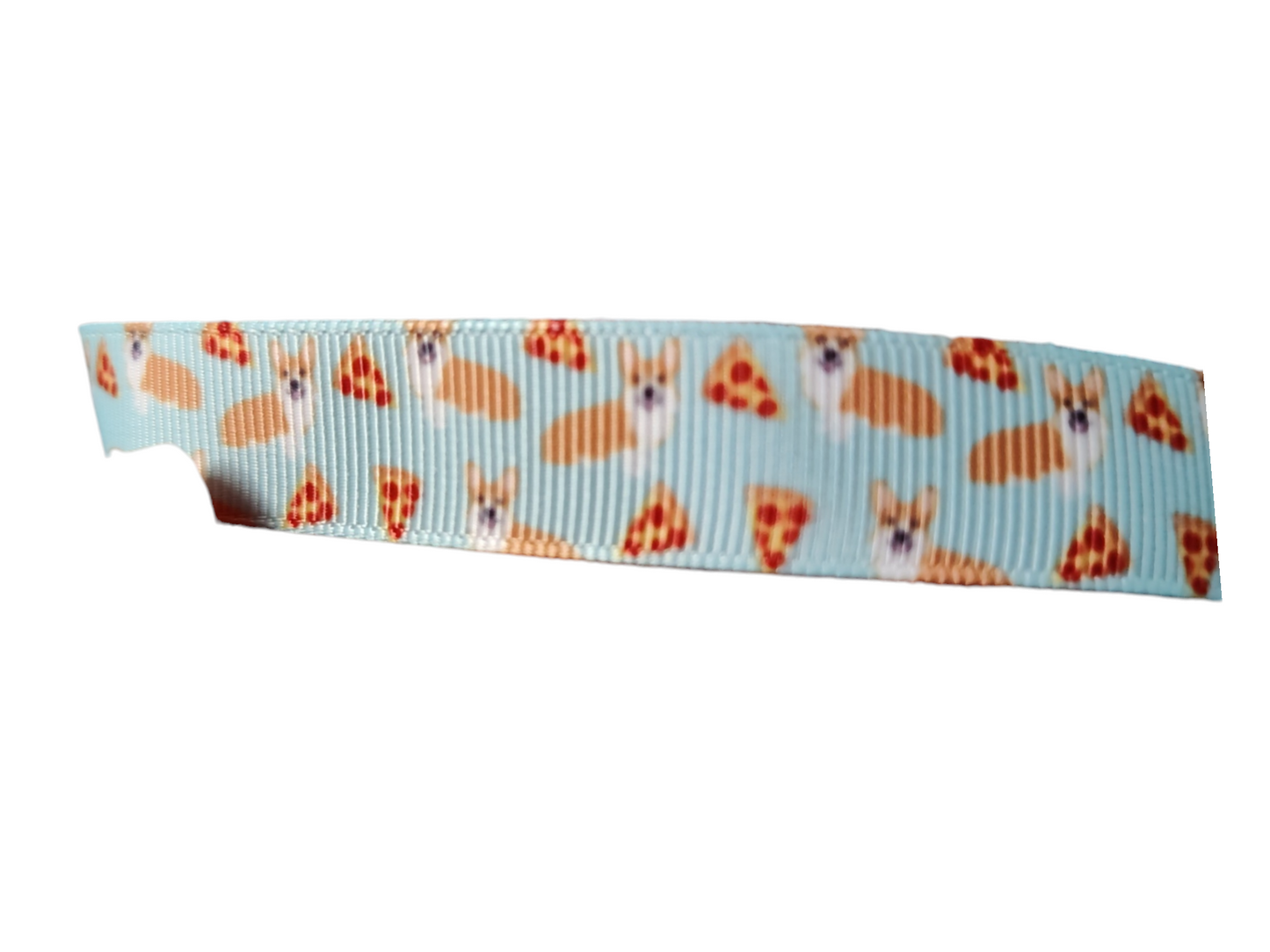 3/4" Pizza Corgi Dog Collar