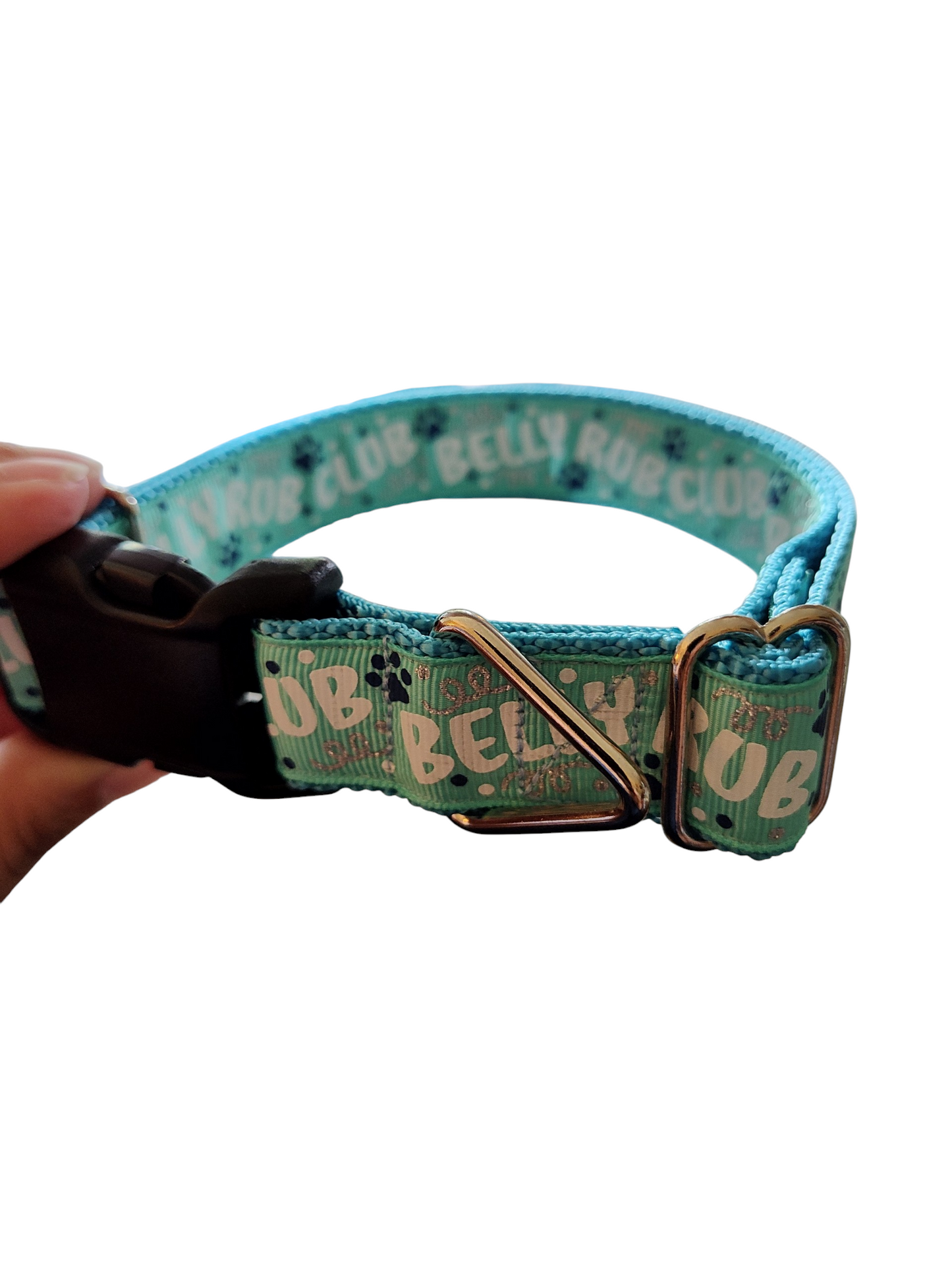 Belly Rub Club Nylon Dog Collar
