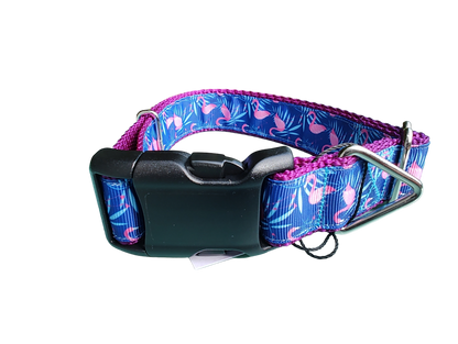 Flamingos Nylon Dog Collar - Doot's Pet LLC Collars For A Cause