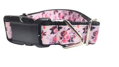 Birds and Flowers Nylon Dog Collar