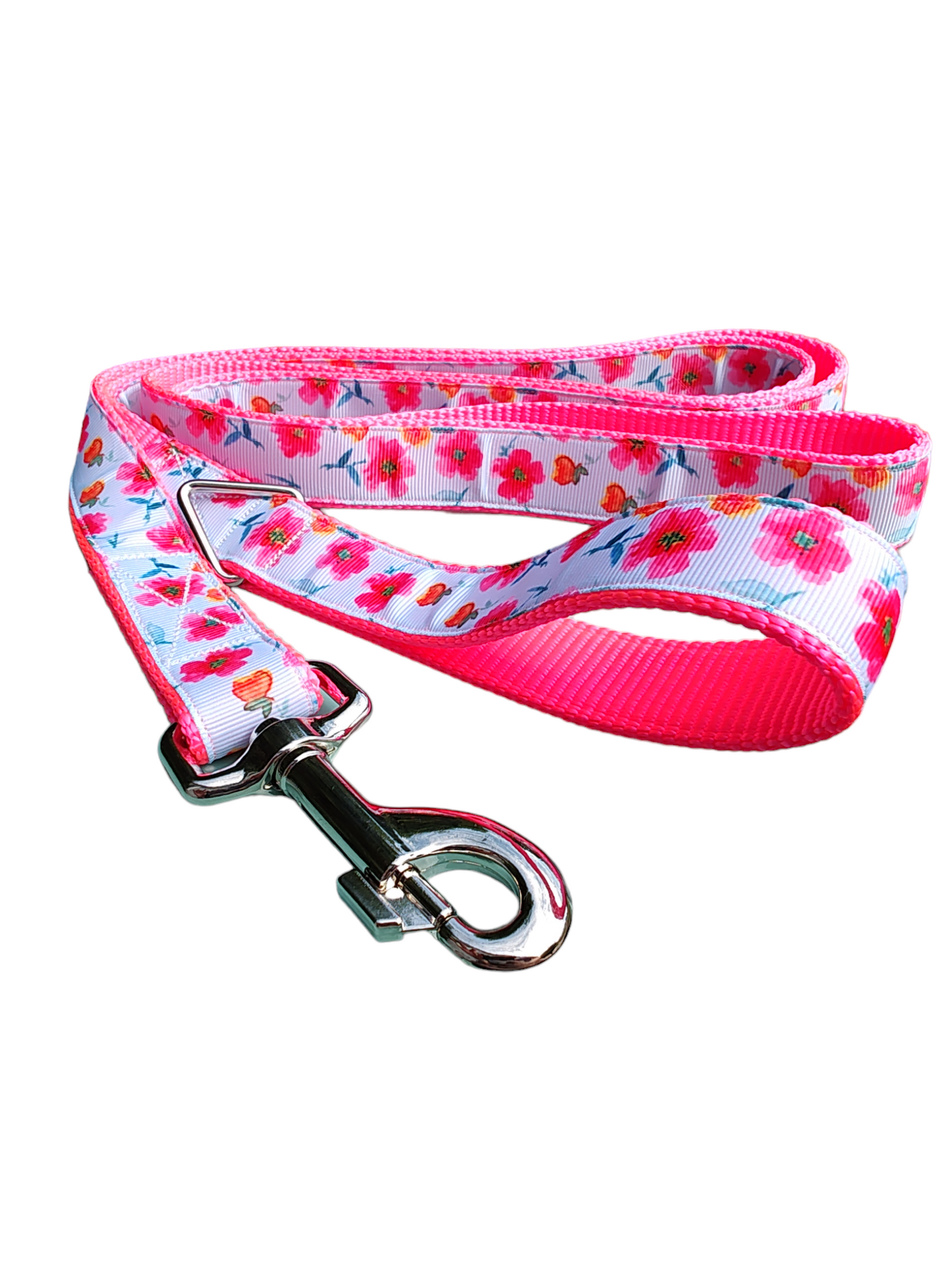 Bright Flowers Nylon Dog Collar