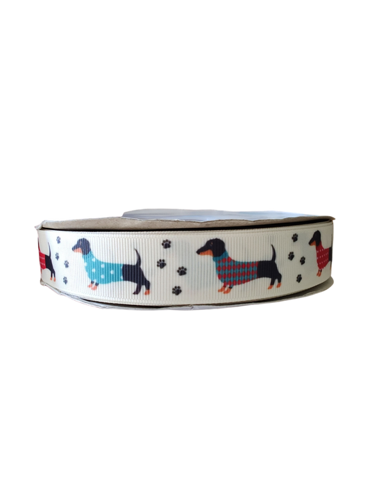 Doxies in Sweaters Nylon Dog Collar