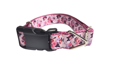 Birds and Flowers Nylon Dog Collar