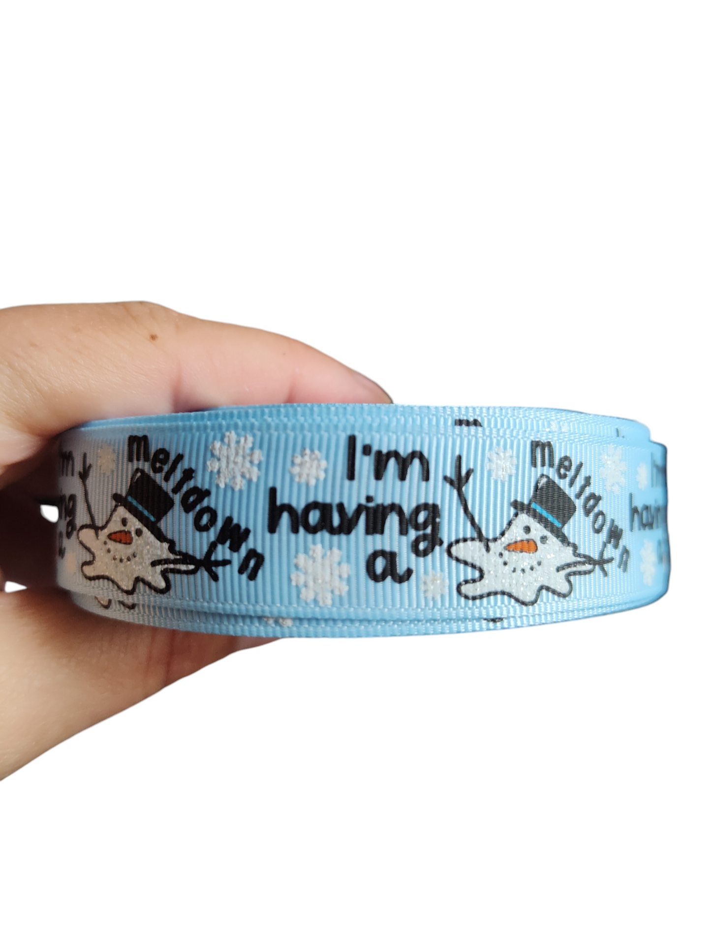I'm Having a Meltdown Snowman Nylon Dog Collar