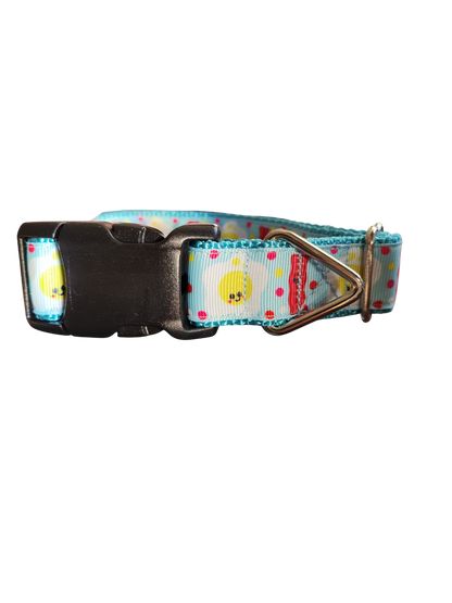 Bacon & Eggs Nylon Dog Collar