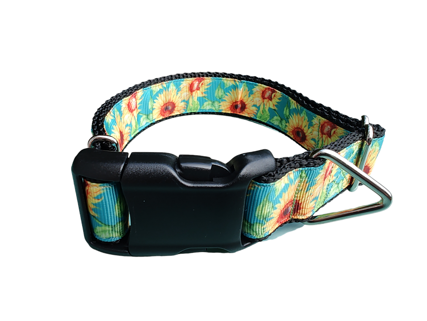 Sunflower Skies Nylon Dog Collar