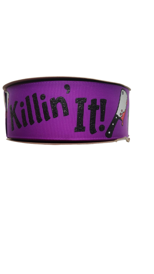 1.5" Wide Killin' It! Nylon Dog Collar