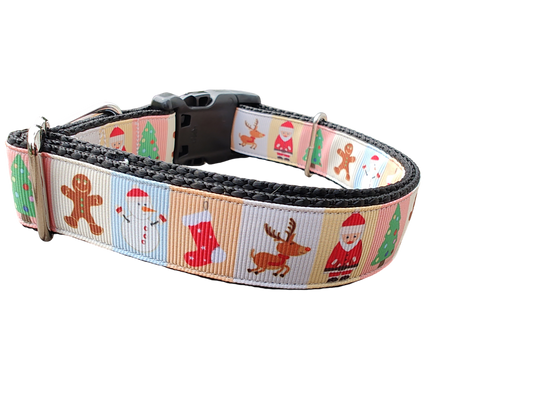 All Things Christmas Nylon Dog Collar