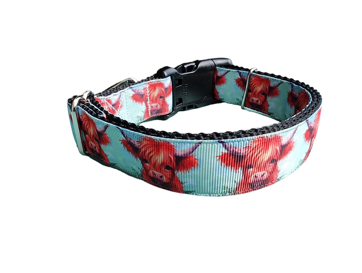 Highland Cows Nylon Dog Collar - Doot's Pet LLC Collars For A Cause