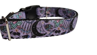 Witchy Crystals Nylon Dog Collar