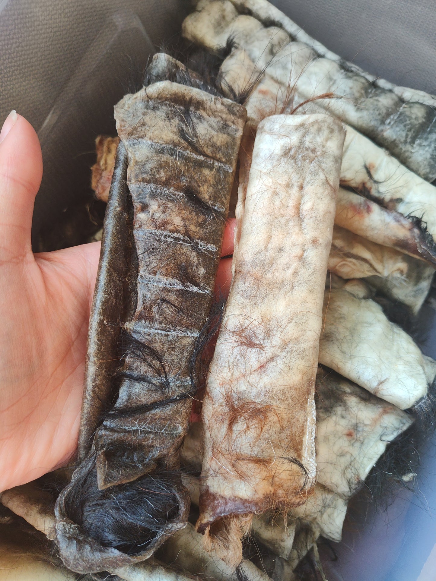 Doot's Chew Bar - Hair on Cowhide Ugly Chews