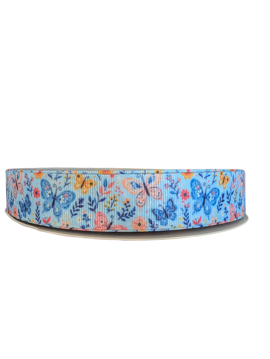 Spring Butterflies Nylon Dog Collar