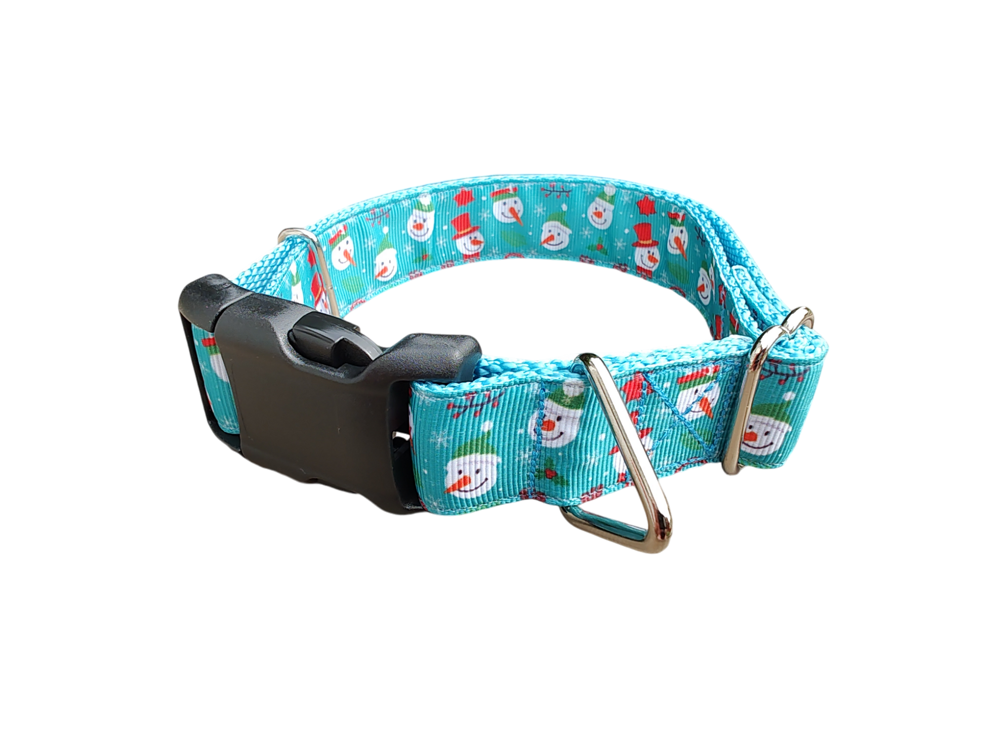Snowman Christmas Nylon Dog Collar - Doot's Pet LLC Collars For A Cause