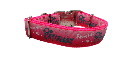 Powered By Bitchdust Nylon Dog Collar
