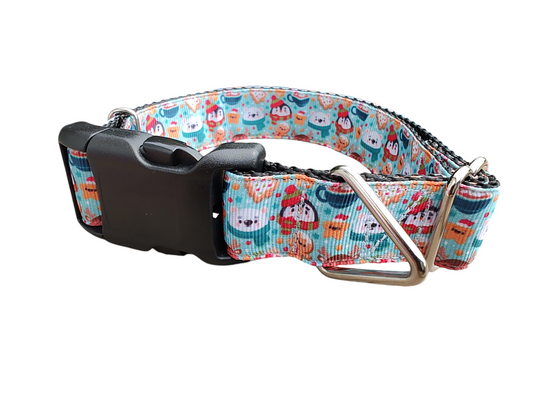 Polar Friends Christmas Nylon Dog Collar