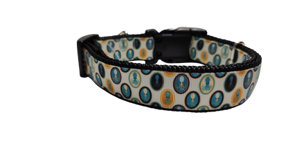 Squid Portraits Nylon Dog Collar