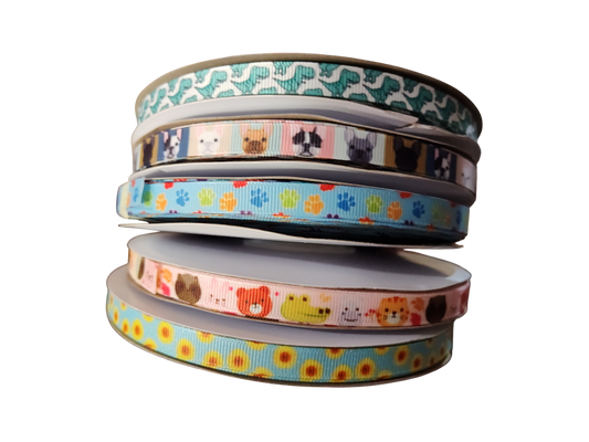 1/2" Sunflowers Nylon Dog / Cat Collar