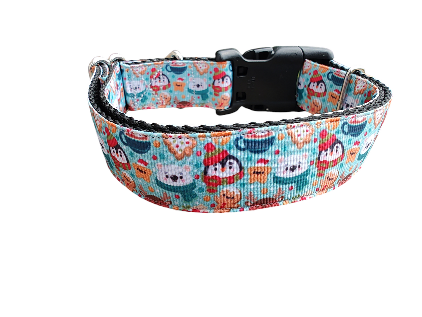 Polar Friends Christmas Nylon Dog Collar