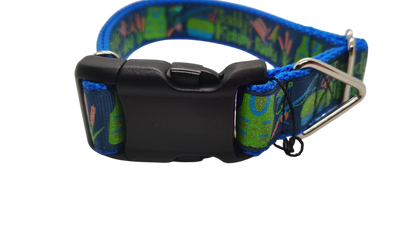 Daddy's Fishing Buddy Nylon Dog Collar