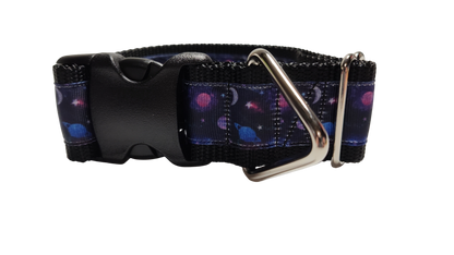1.5" Wide Galaxy Space Nylon Dog Collar