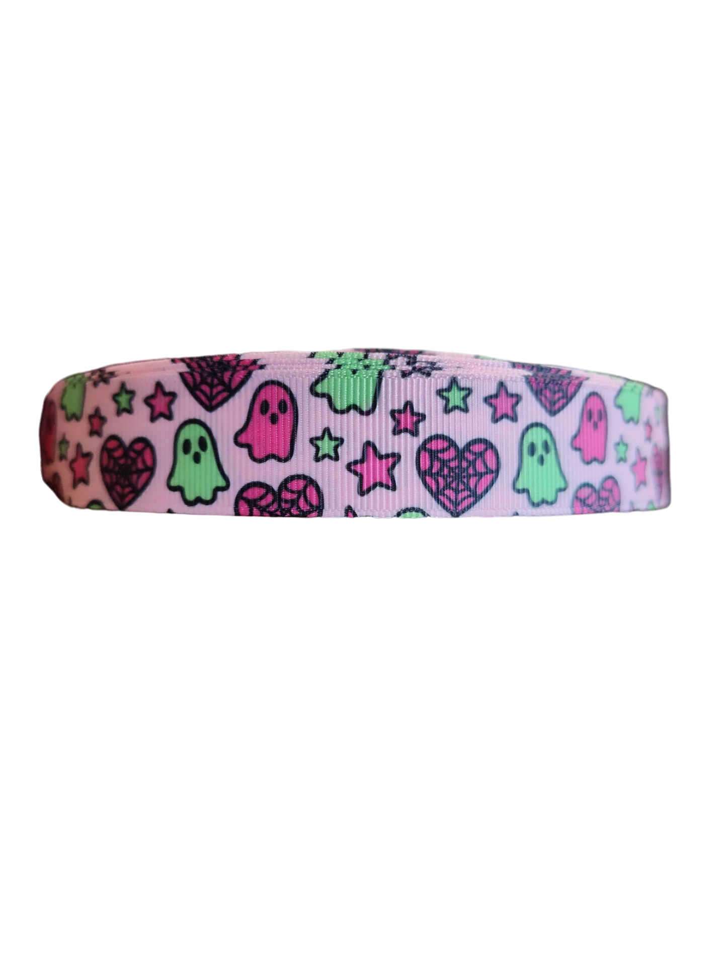 Bright Ghosts Nylon Dog Collar, Leash