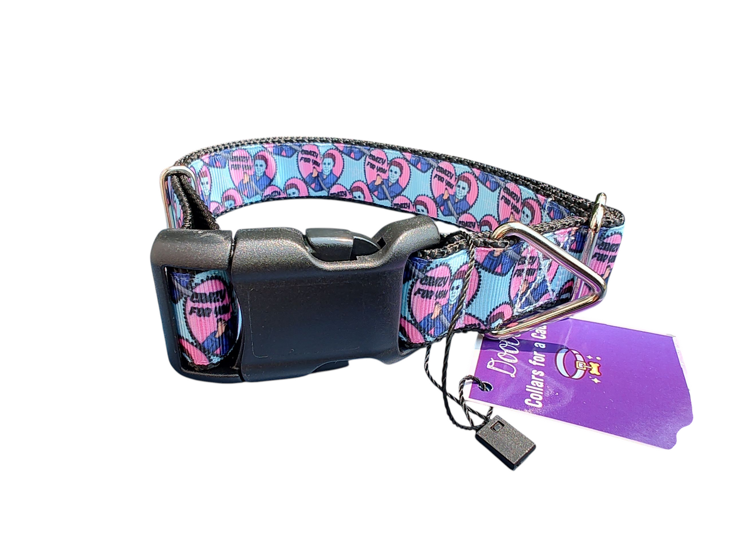 Crazy For You Nylon Dog Collar