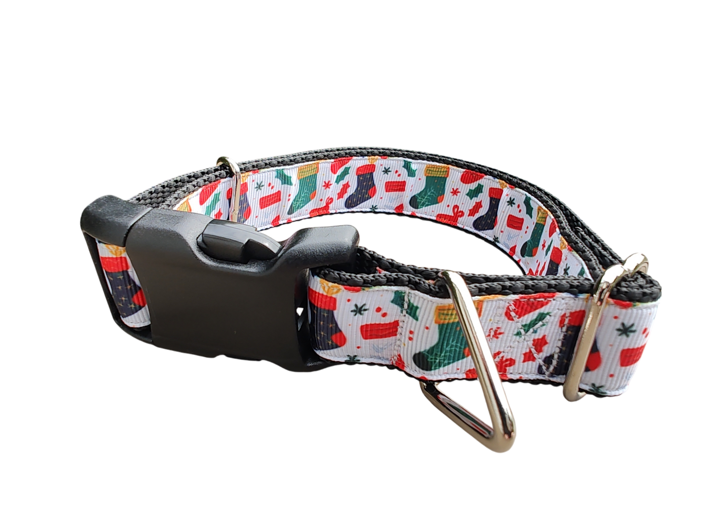 Christmas Stockings Nylon Dog Collar