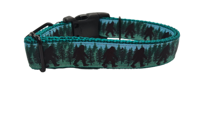 Bigfoot Forest Nylon Dog Collar