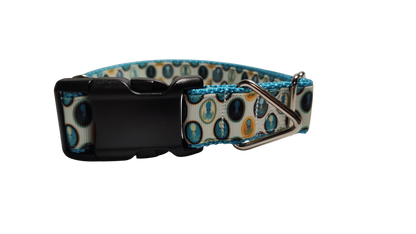 Squid Portraits Nylon Dog Collar