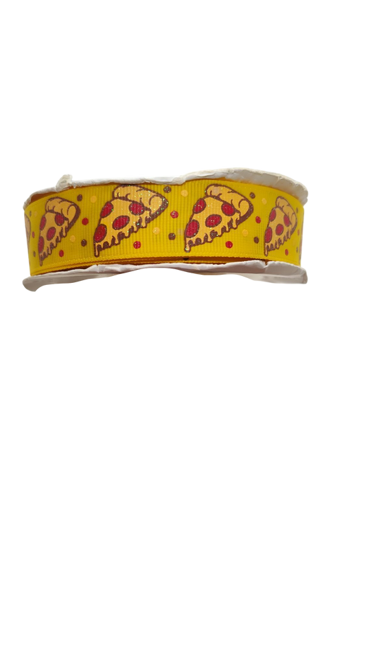 Pizza Nylon Dog Collar