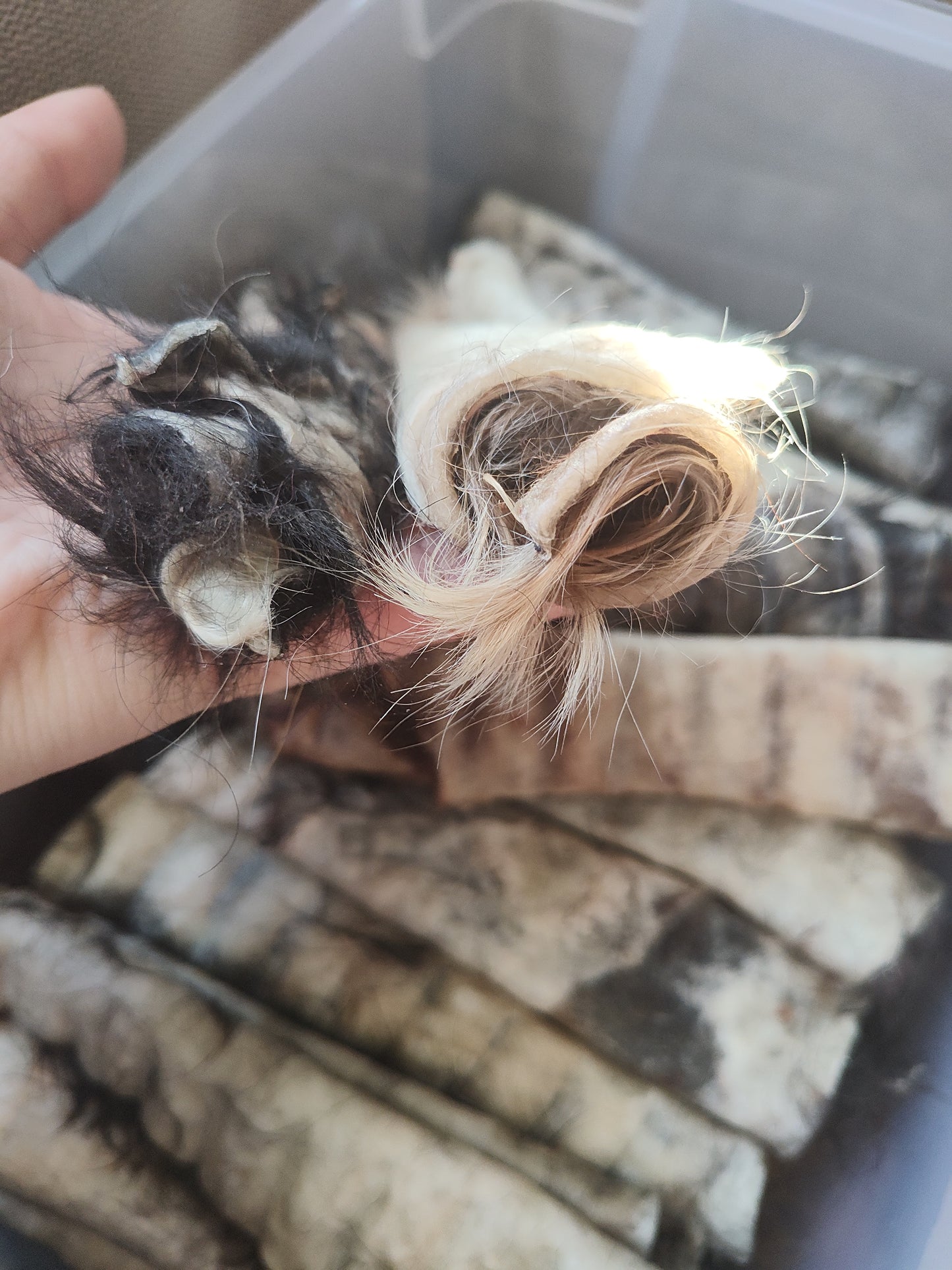 Doot's Chew Bar - Hair on Cowhide Ugly Chews