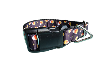 Halloween Scattered Candy Corn Nylon Dog Collar - Doot's Pet LLC Collars For A Cause