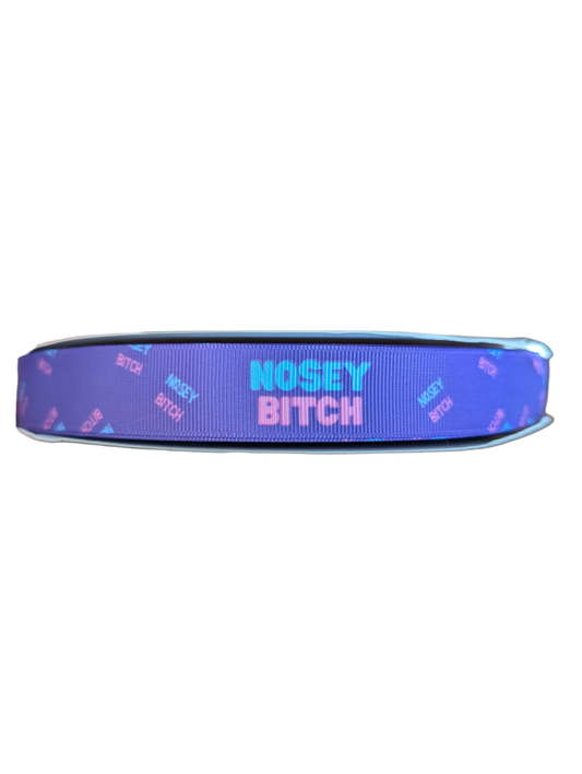 Nosey Bitch Nylon Dog Collar